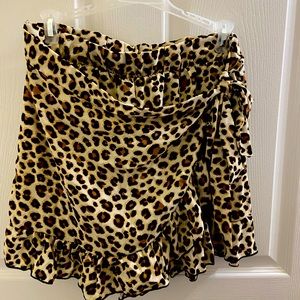 Cheetah skort